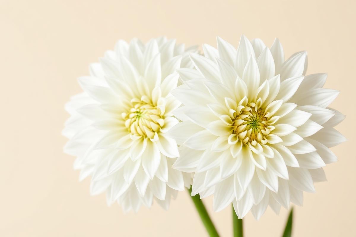 White dahlia bloom